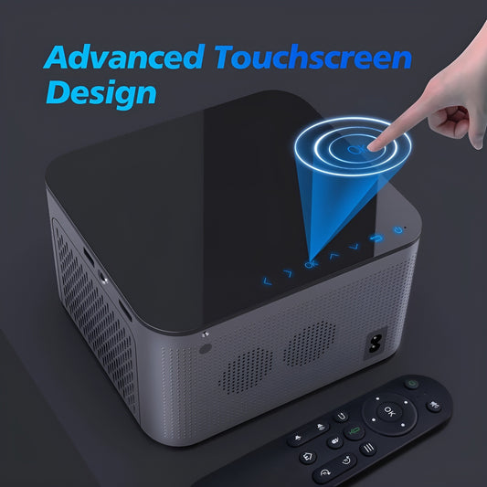 HY350 Projector 580ANSI Android11 4K 1920*1080P Dual Wifi6 Voice Control Allwinner H713 Electronic Focus BT5.0 Home Office Cinema Projector