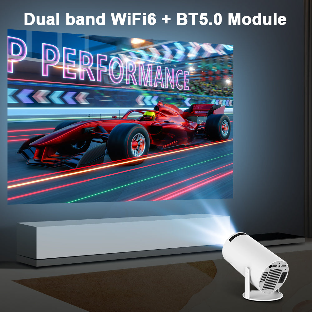 HY300, HY300 Pro & HY300 Plus Android Projector 200/260 ANSI Android 11 4K 1280*720P Dual Wifi6 BT5.0 Allwinner H713 Home Cinema Outdoor Indoor Projector