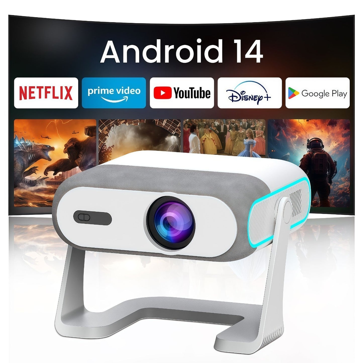 XNANO HA116 Android 14 Smart Projector